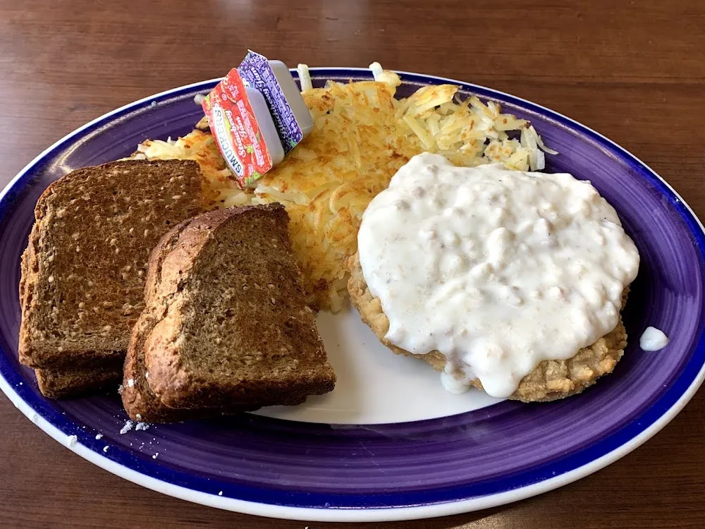 Biscuits & Gravy with Hash Browns