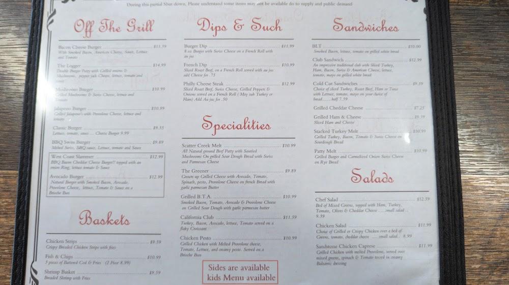 The Sandstone Cafe & Quarry Bar Menu image 3