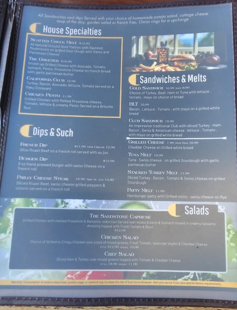 The Sandstone Cafe & Quarry Bar Menu image 4