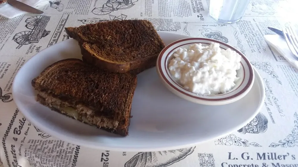 Patty Melt and Cottage Cheese